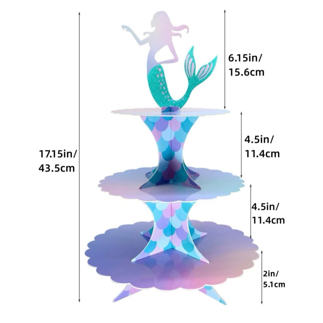 حامل كب كيك - حورية البحر