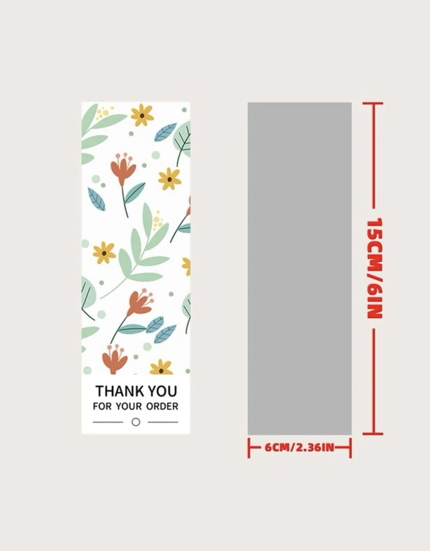 PACKAGE STICKERS- FLOWERS