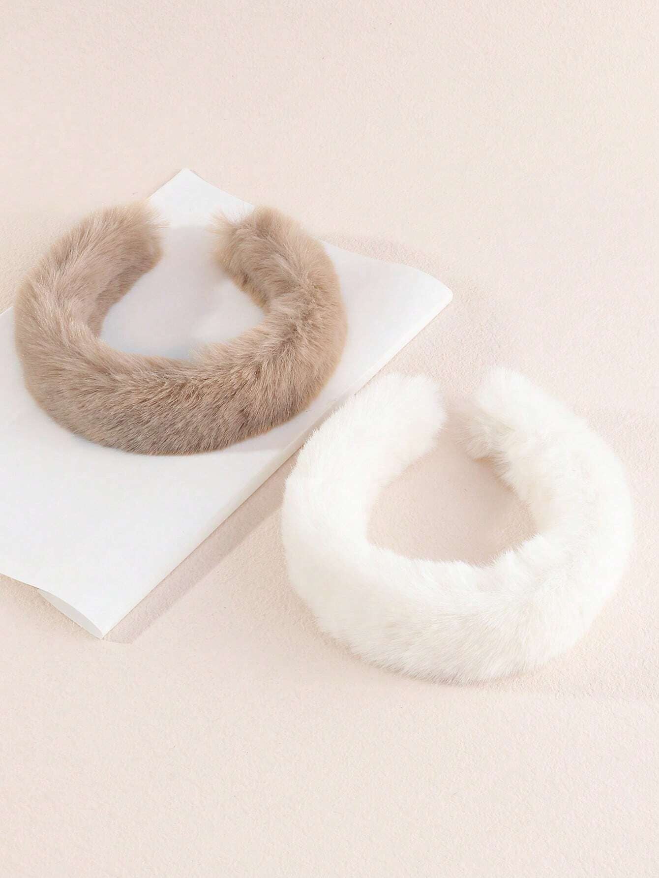fuzzy winter headband