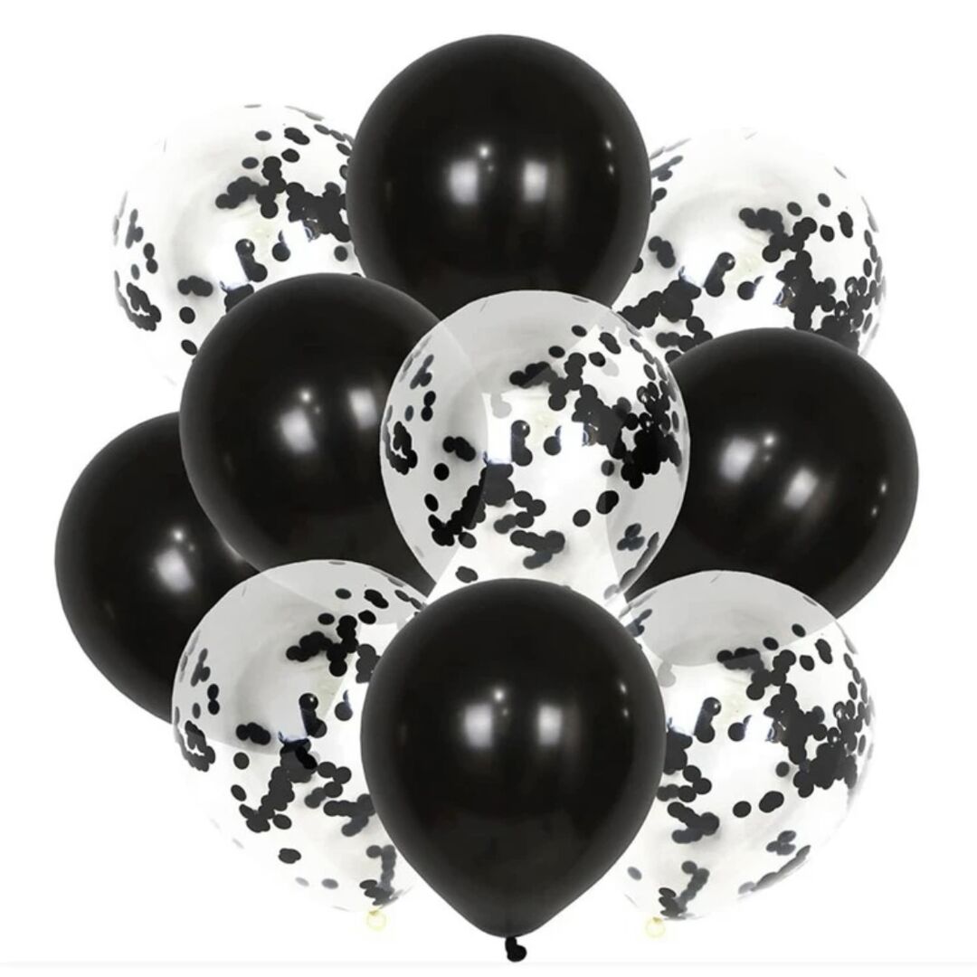 BALLOONS- BLACK