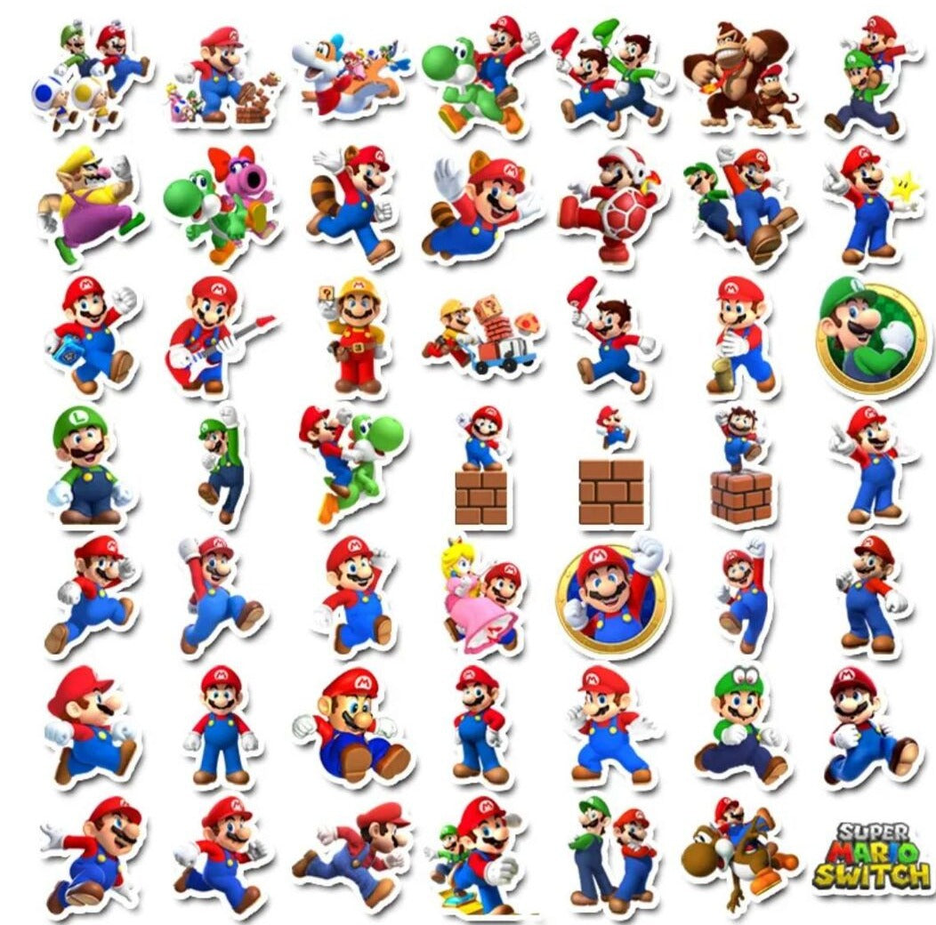 STICKERS- SUPER MARIO BROS.