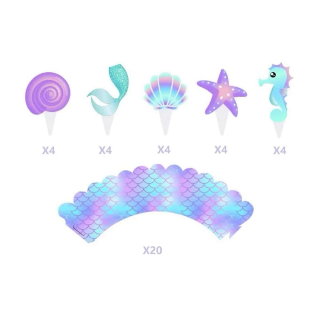 مجموعة كب كيك - حورية البحر