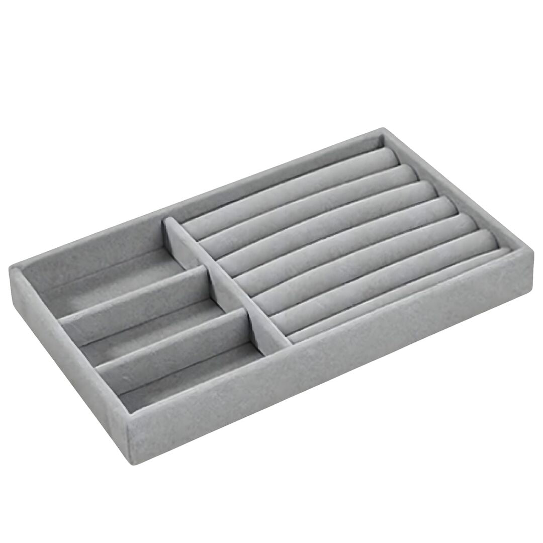 GREY FABRIC JEWELRY ORGANIZER