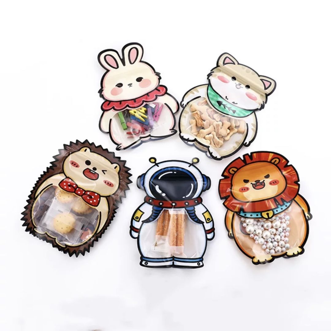 PLASTIC ZIPPER BAG - ANIMALS