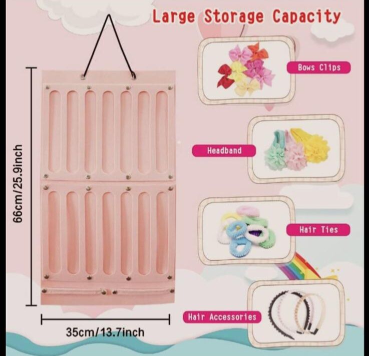 FOLDABLE HAIR ACCESSORIES ORGANIZER