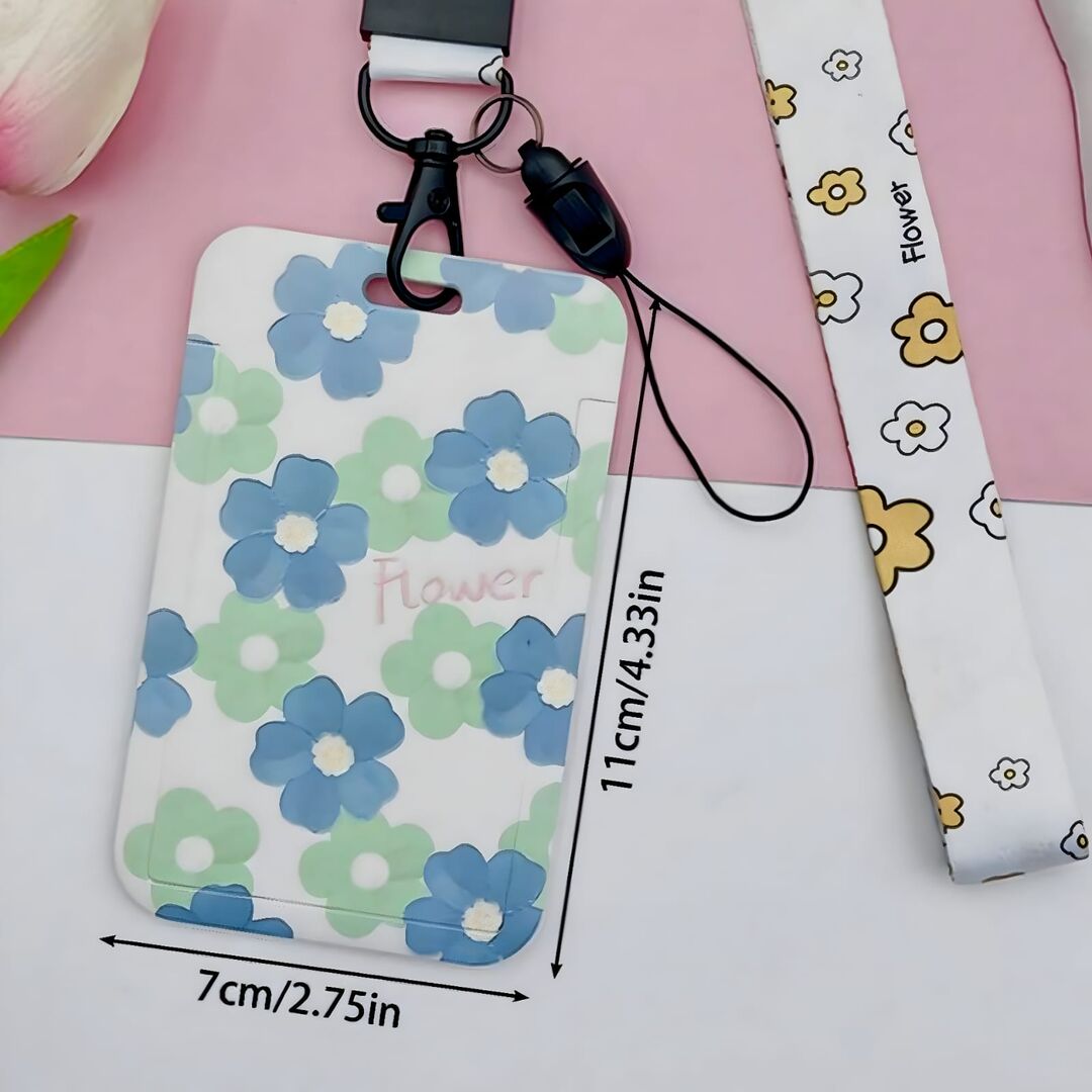 حامل البطاقة - طباعة الزهور