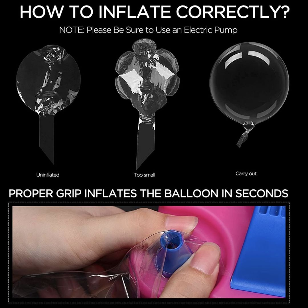 بالون بوبو الشفاف