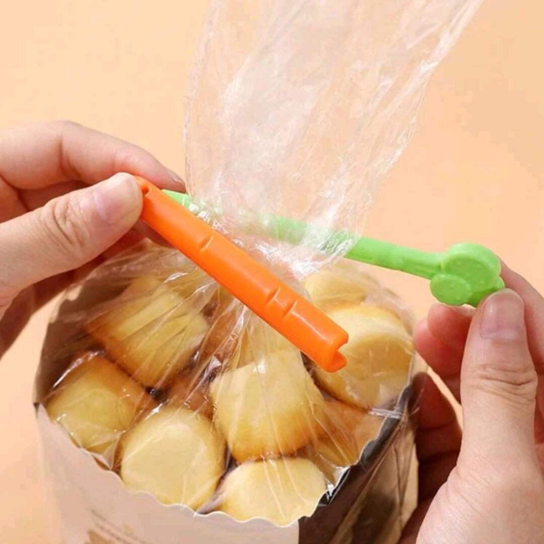 مشبك غلق الطعام - على شكل جزرة