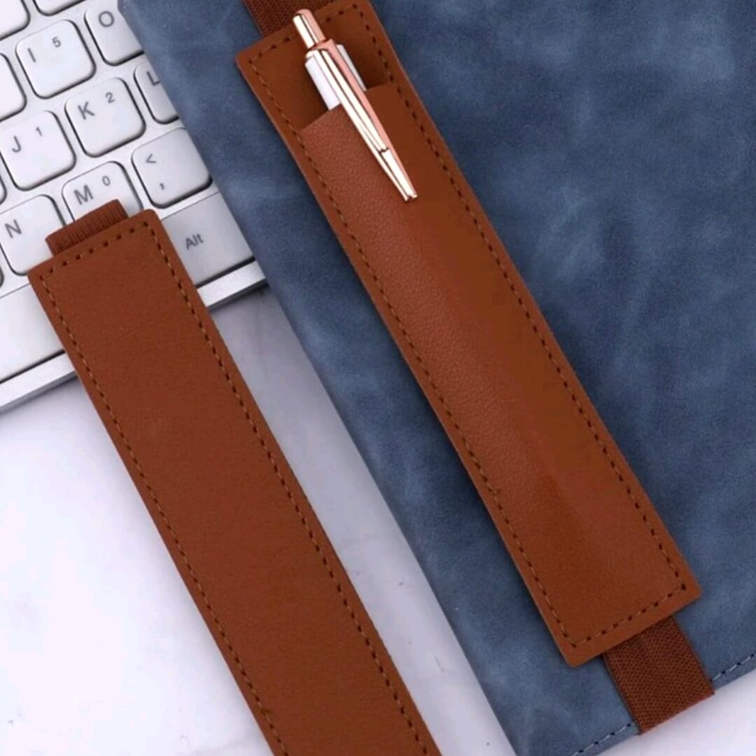 حافظة أقلام مع شريط مطاطي