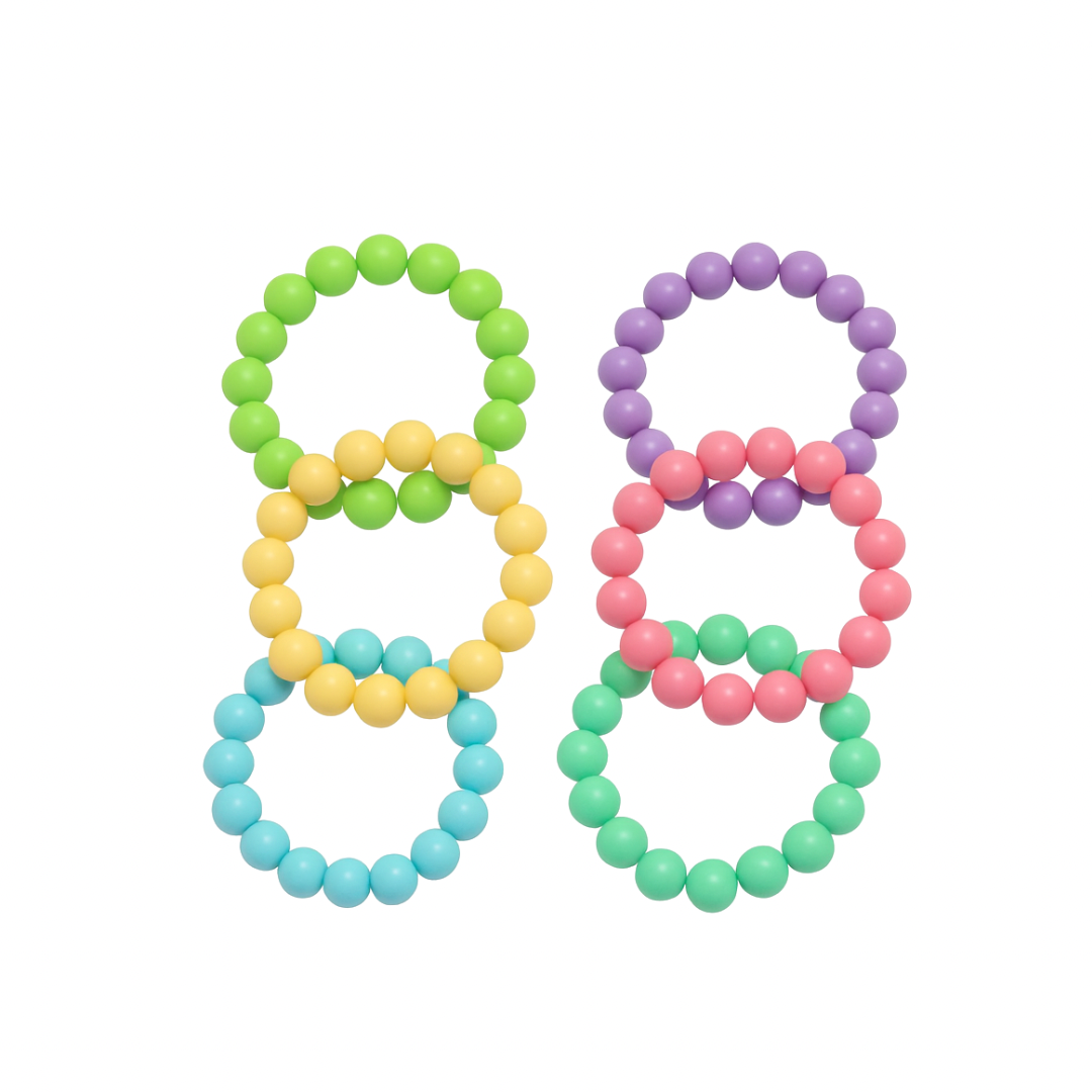 Set of Colorful Beaded Bracelets