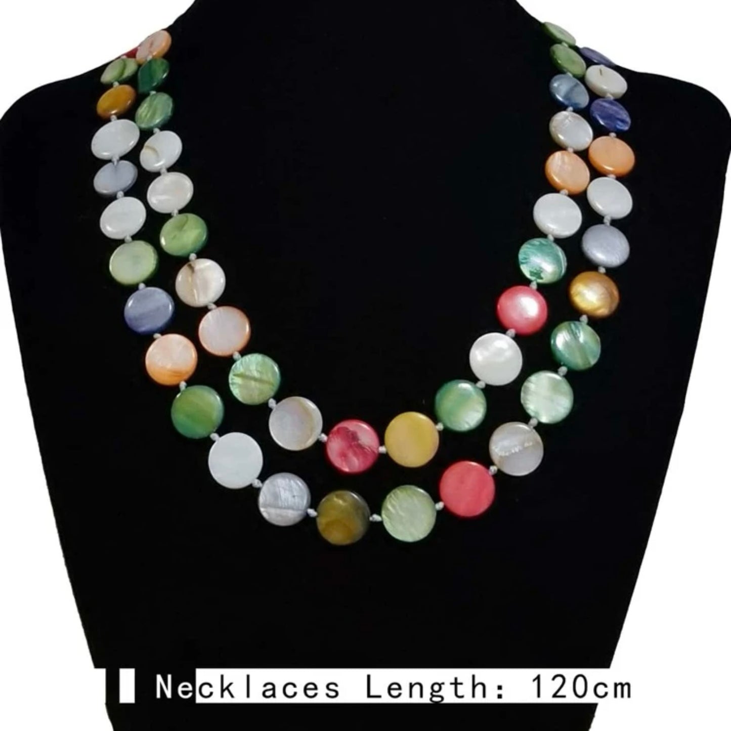 Long colored necklace