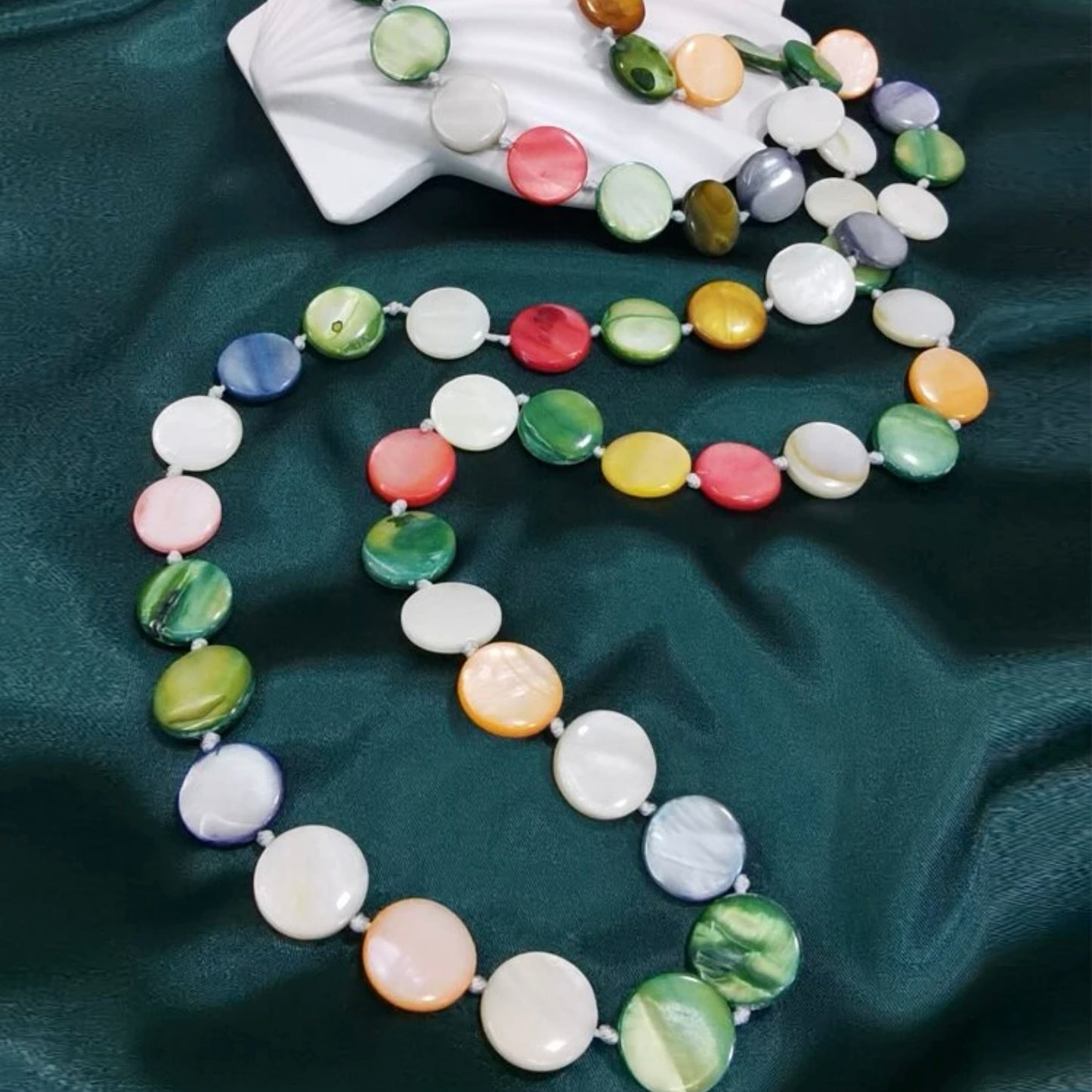 Long colored necklace