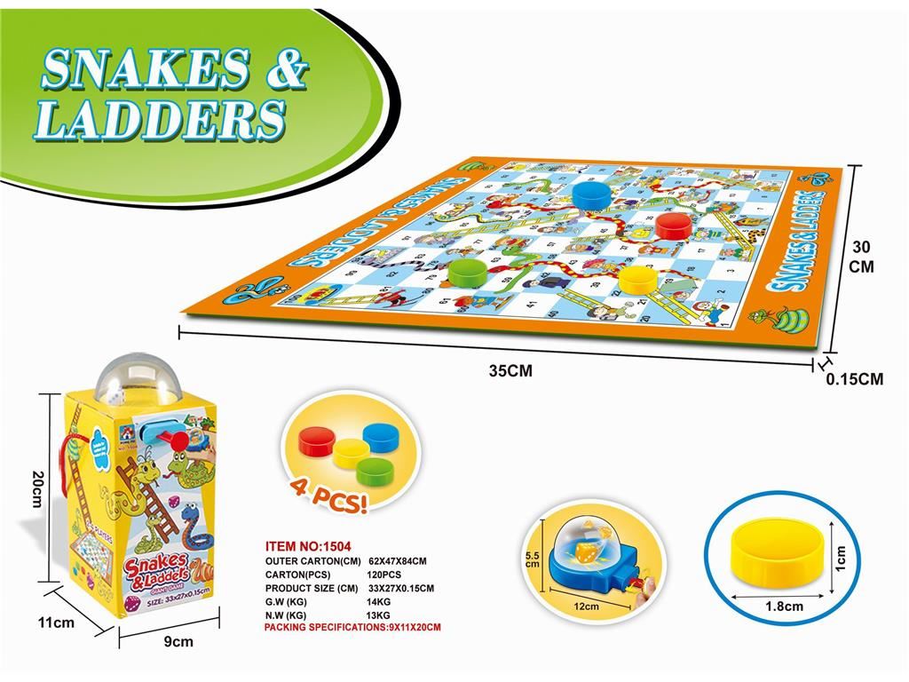 SNAKES & LADDERS BOARD GAME