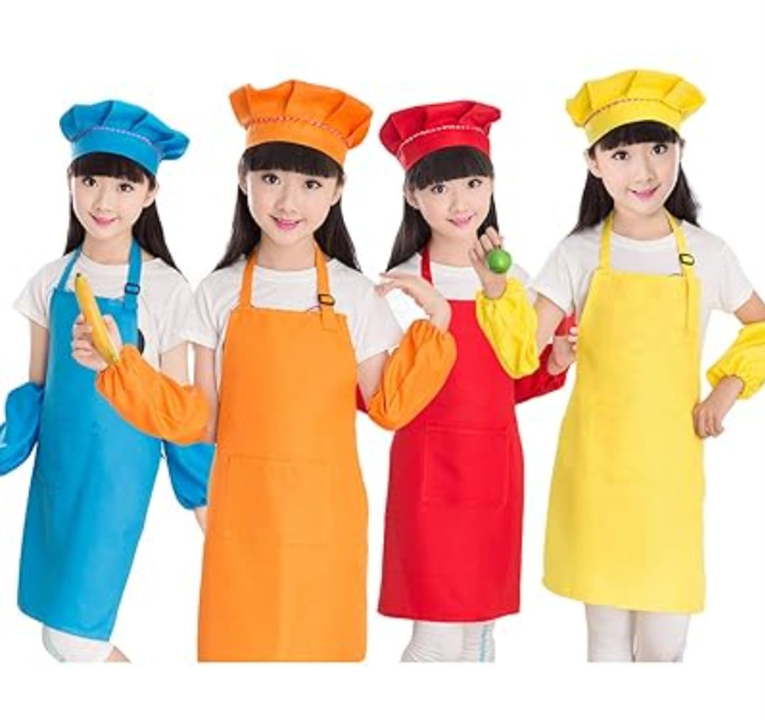 طقم مآزر الطهاة للأطفال