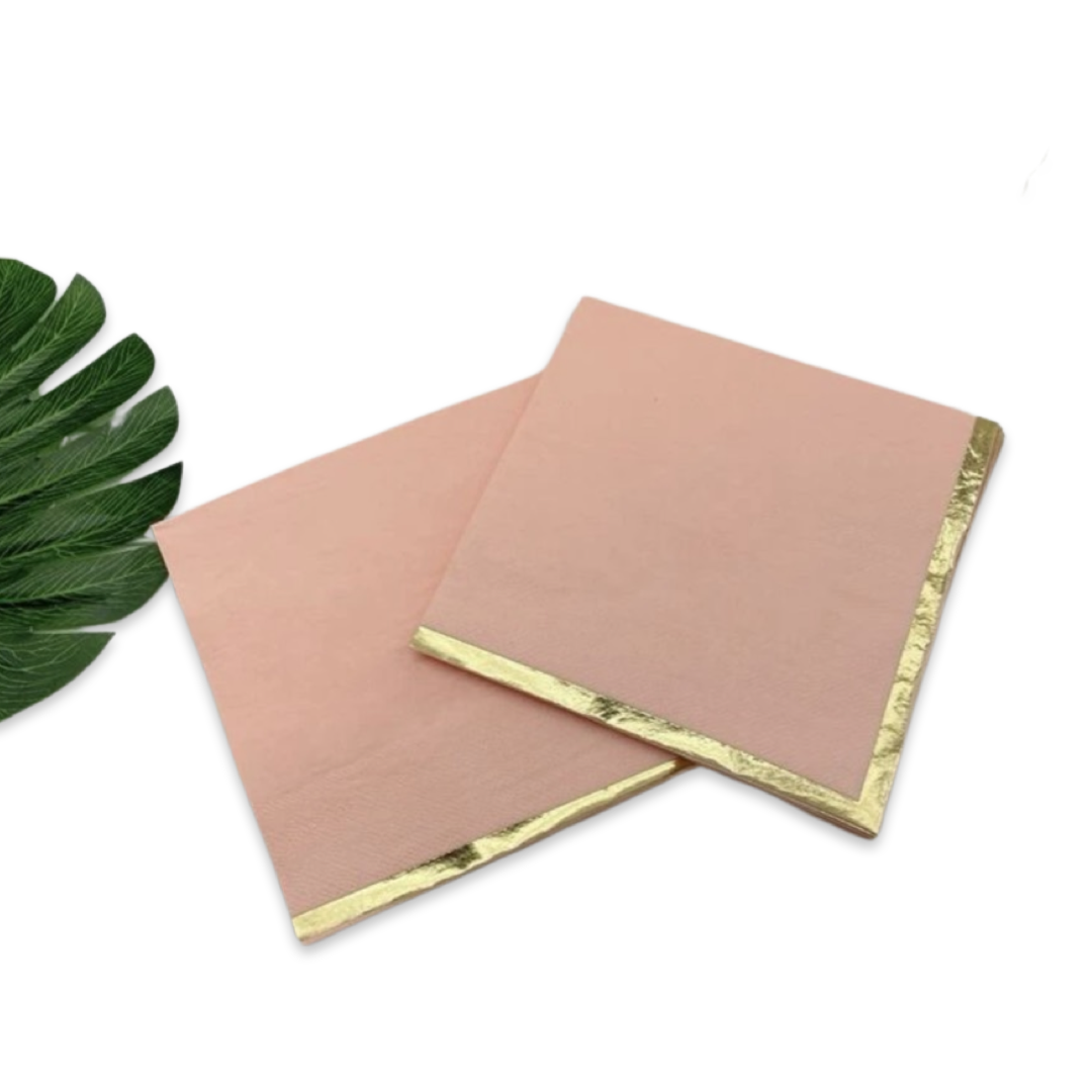 منديل للاستعمال مرة واحدة - إطار ذهبي