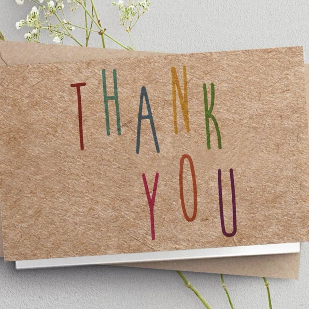 بطاقة ورقية – شكرًا لك