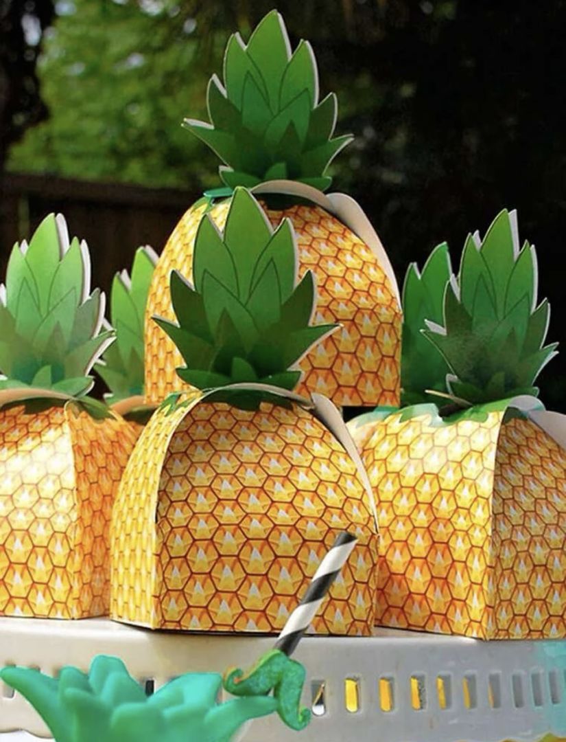 PAPER BOX - PINEAPPLE