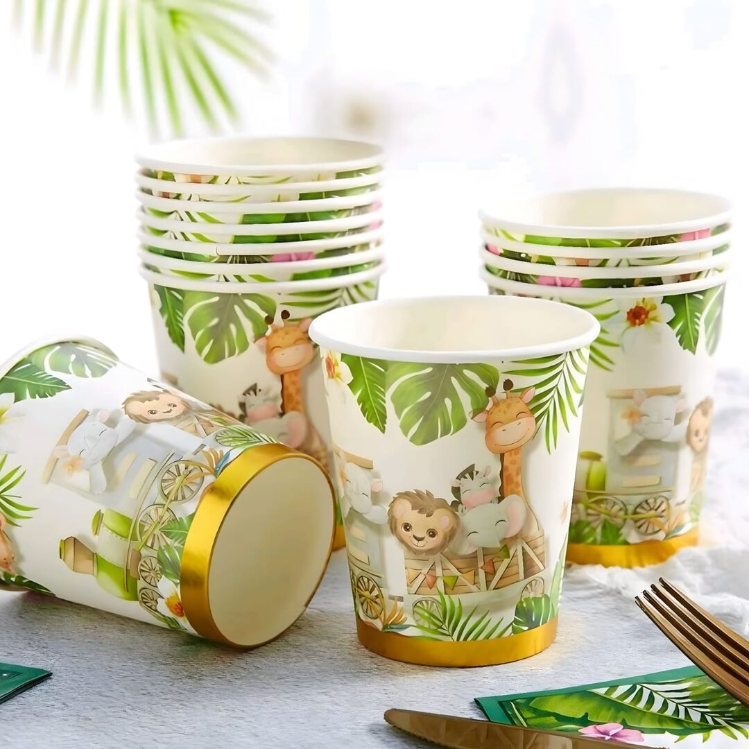 كوب ورقي - نمط حيوانات