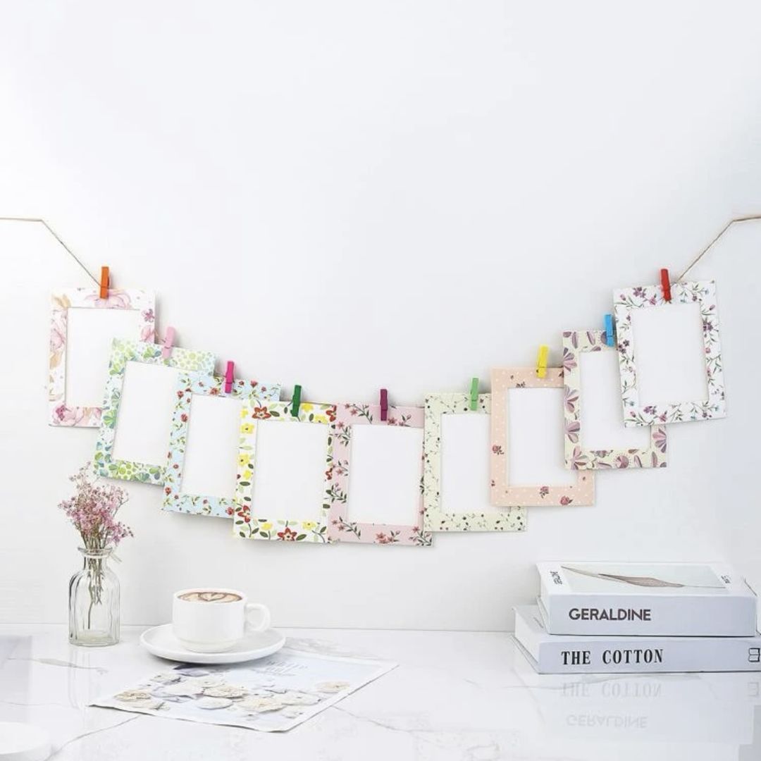 PAPER PHOTO FRAME - FLOWERS