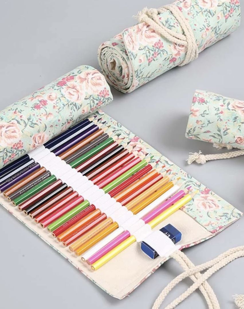 حافظة أقلام - طباعة زهور