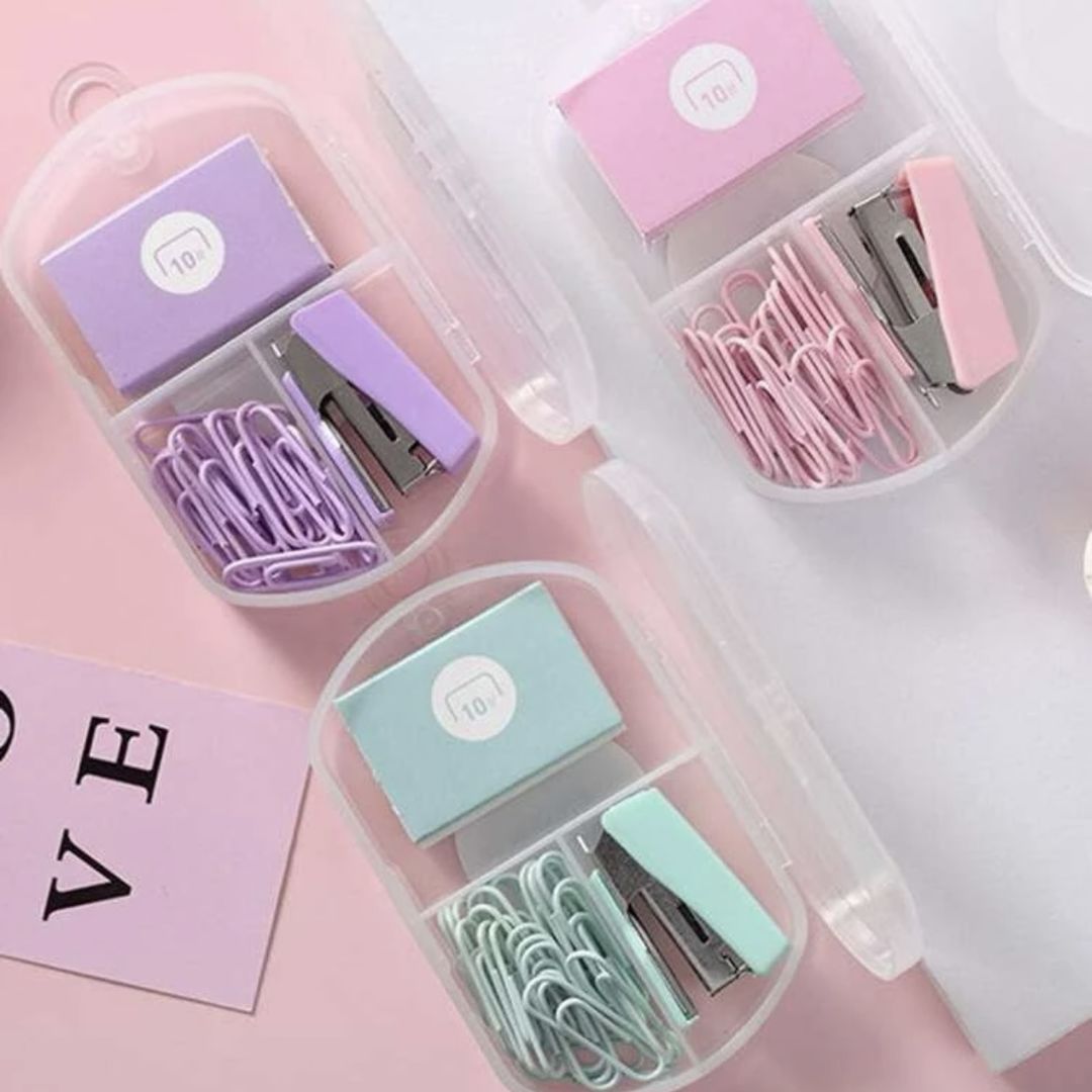 مجموعة الدباسة ومشبك الورق