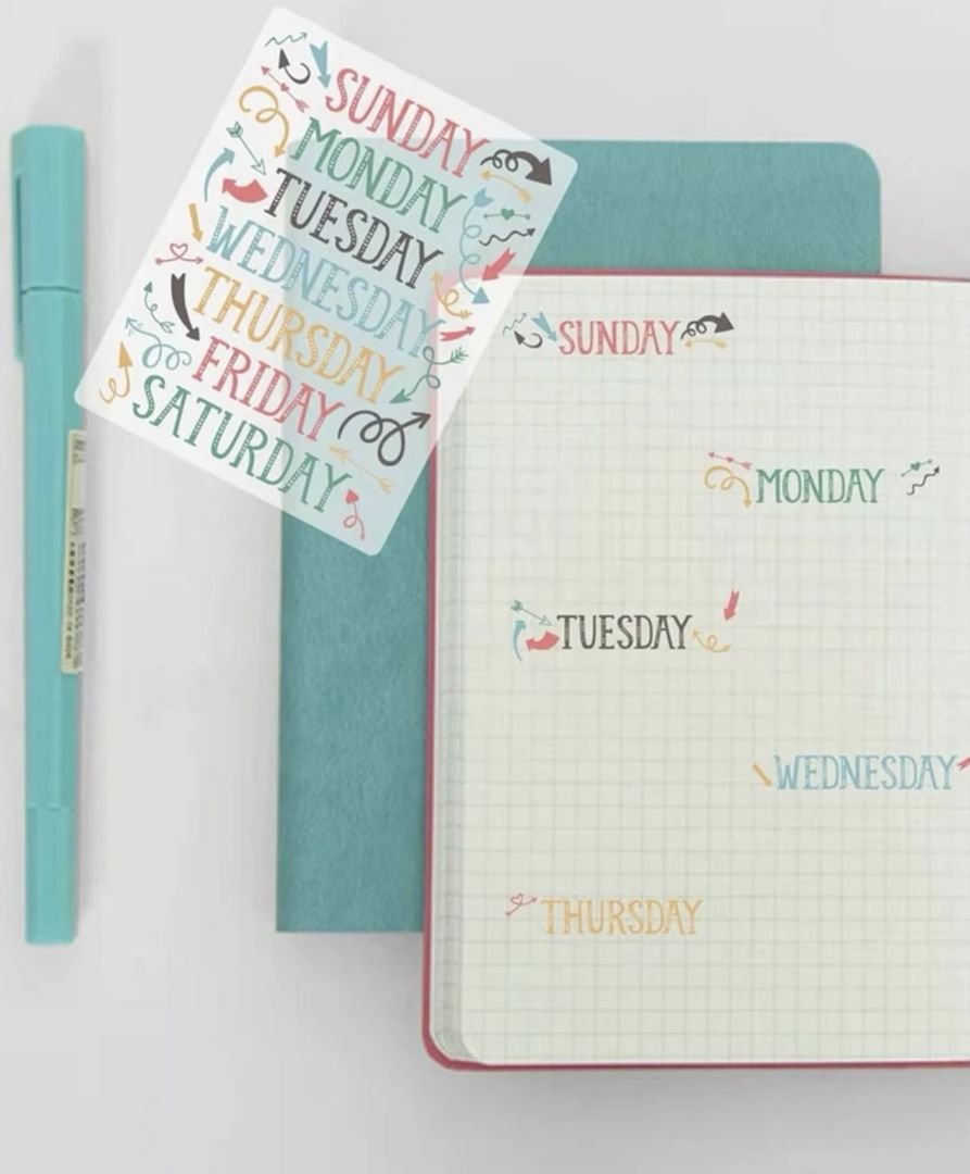 STICKERS - DAYS OF THE WEEK