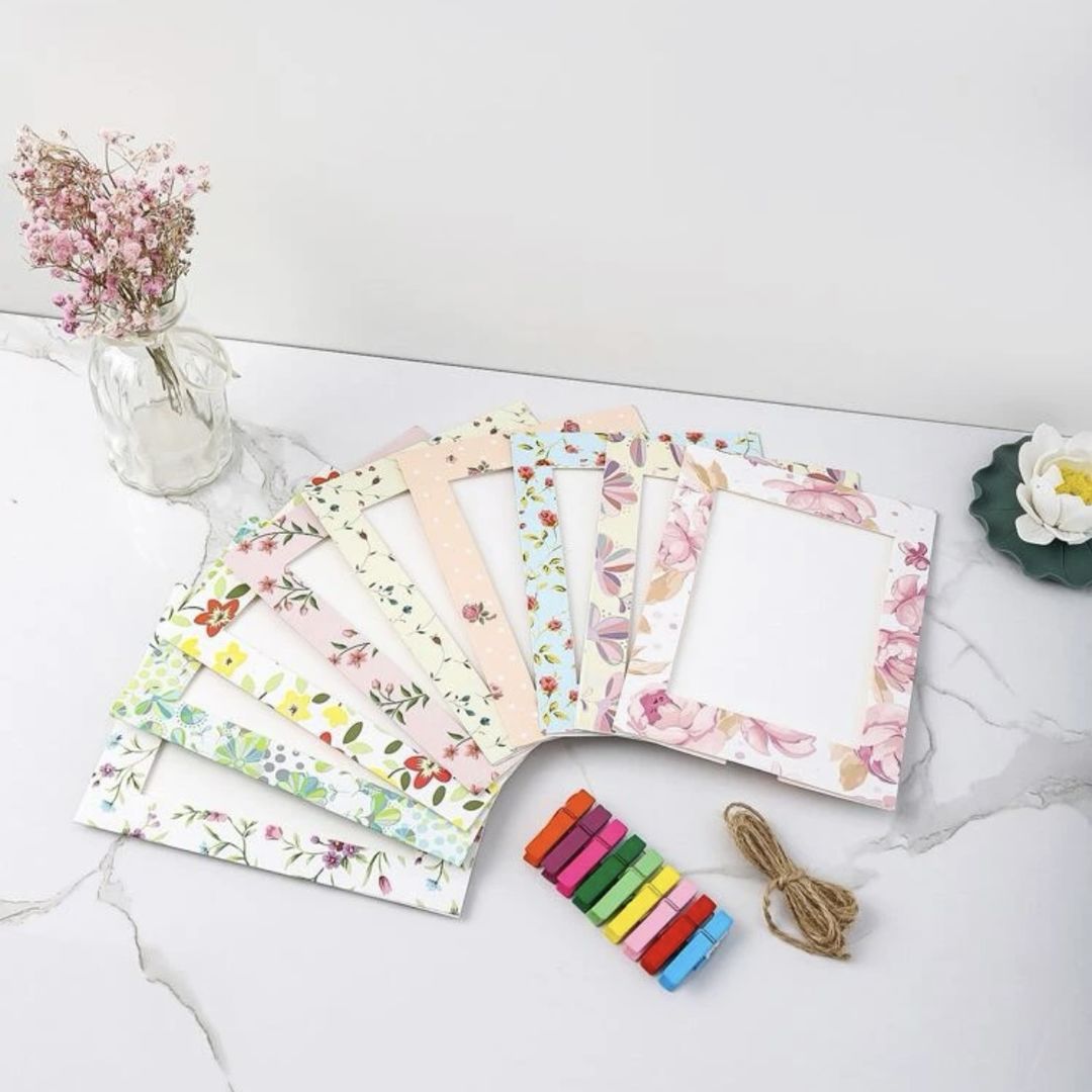 PAPER PHOTO FRAME - FLOWERS