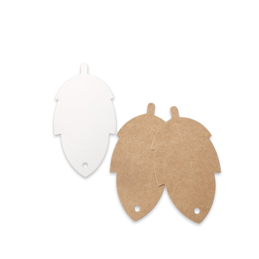 بطاقة هدية - على شكل ورقة شجر