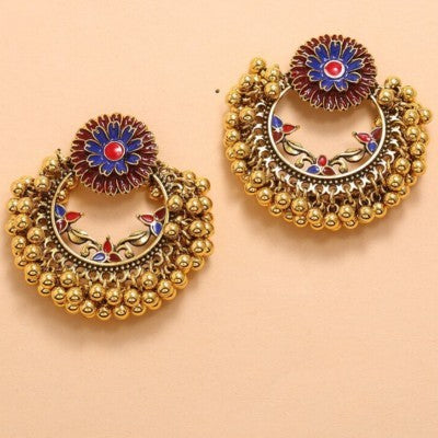 أقراط اللؤلؤ - الطراز الهندي