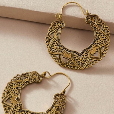Gold earrings