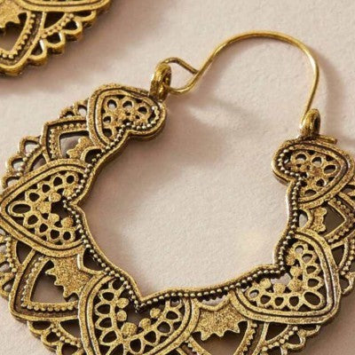 Gold earrings