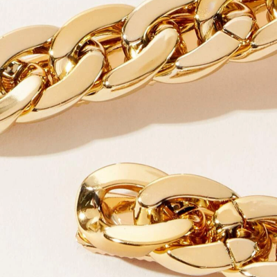 مشابك شعر ذهبية قطعة واحدة