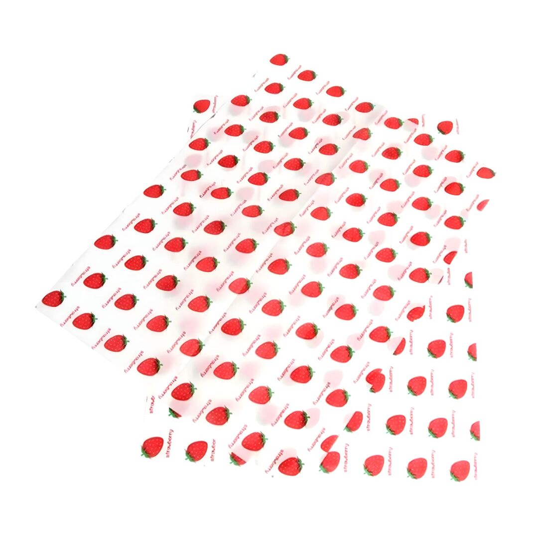 RECTANGLE PARCHMENT PAPER-STRAWBERRY