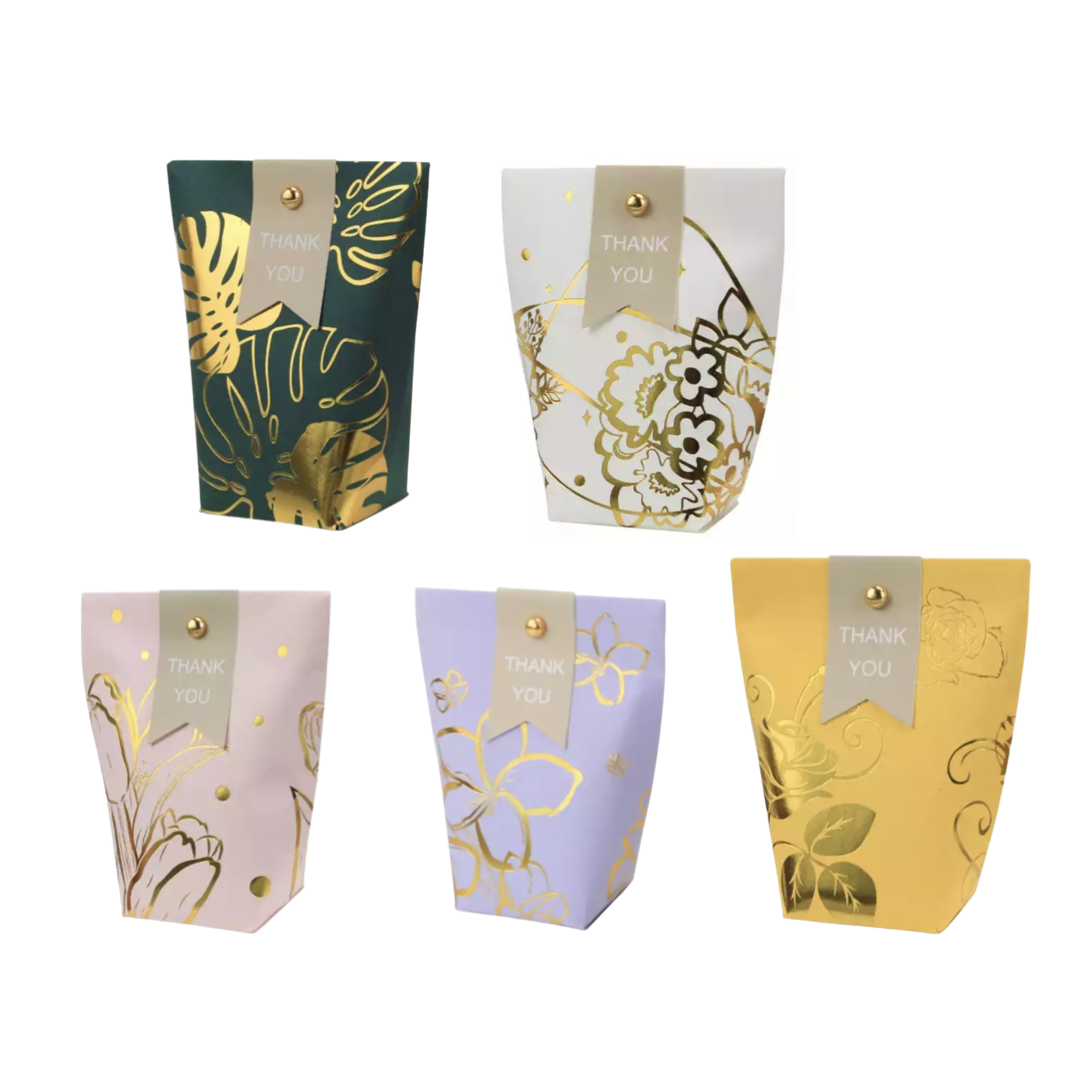 SMALL PAPER BAG - GOLD PATTERN