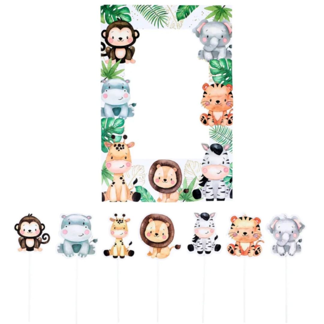 PAPER PHOTO FRAME- ANIMALS PATTERN