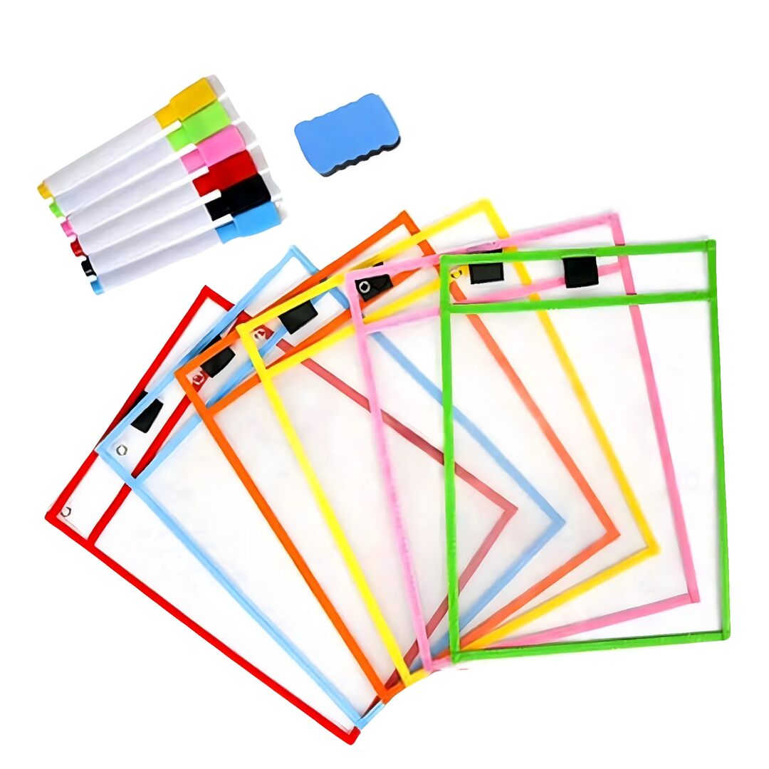 حقيبة رسومات الشعار المبتكرة الشفافة مقاس A4