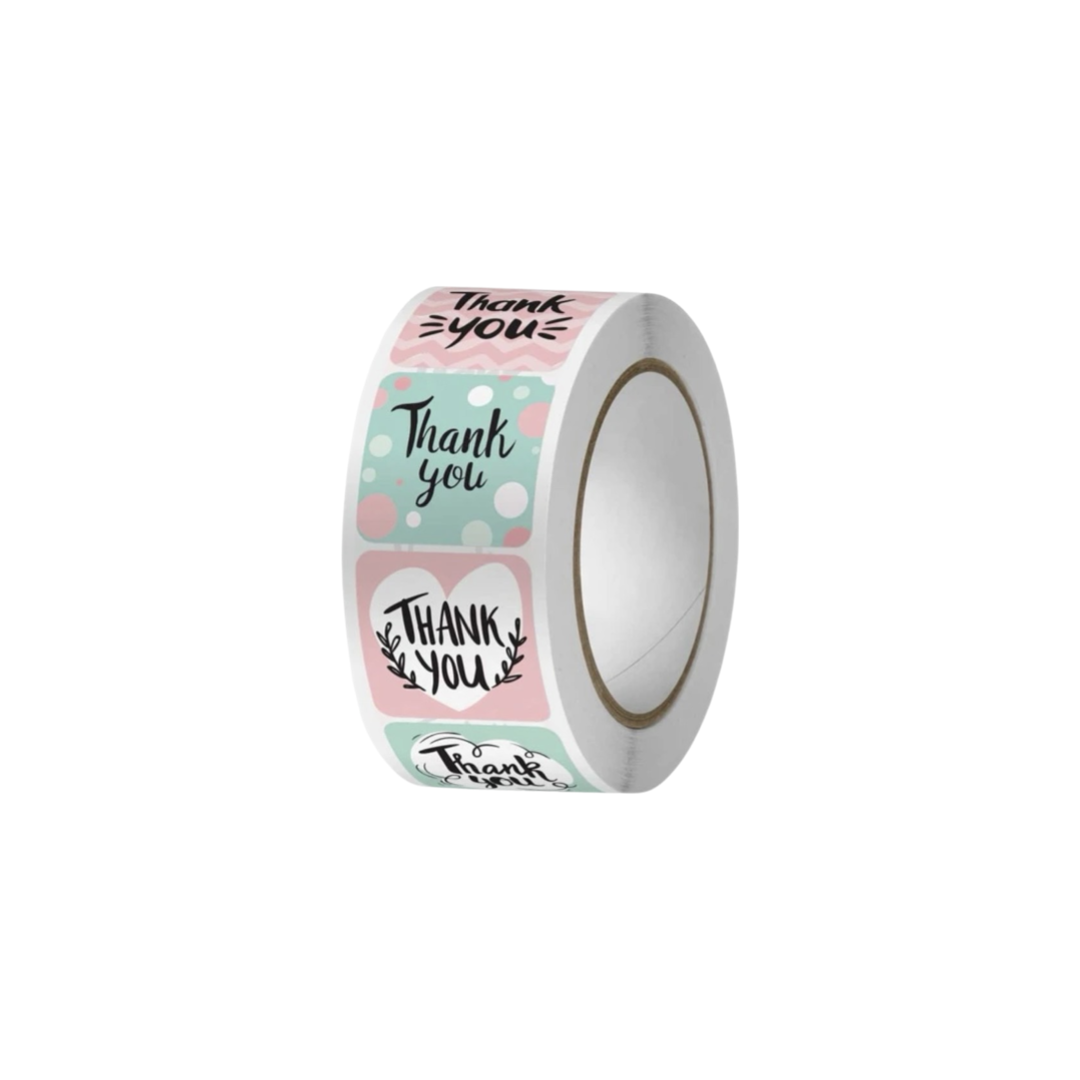 STICKERS ROLL - "Thank you"