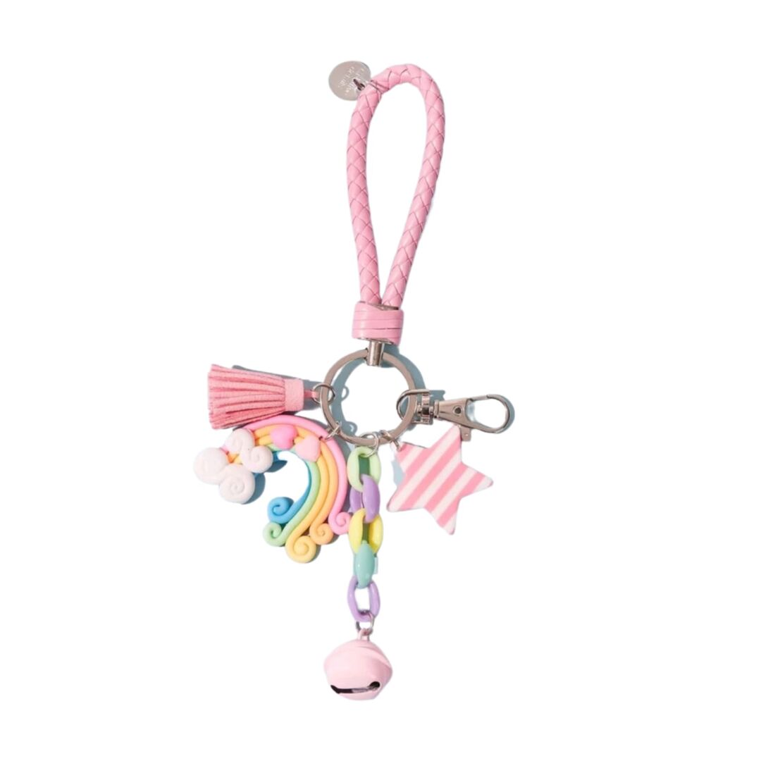 سلسلة مفاتيح على شكل شرابة ونجمة