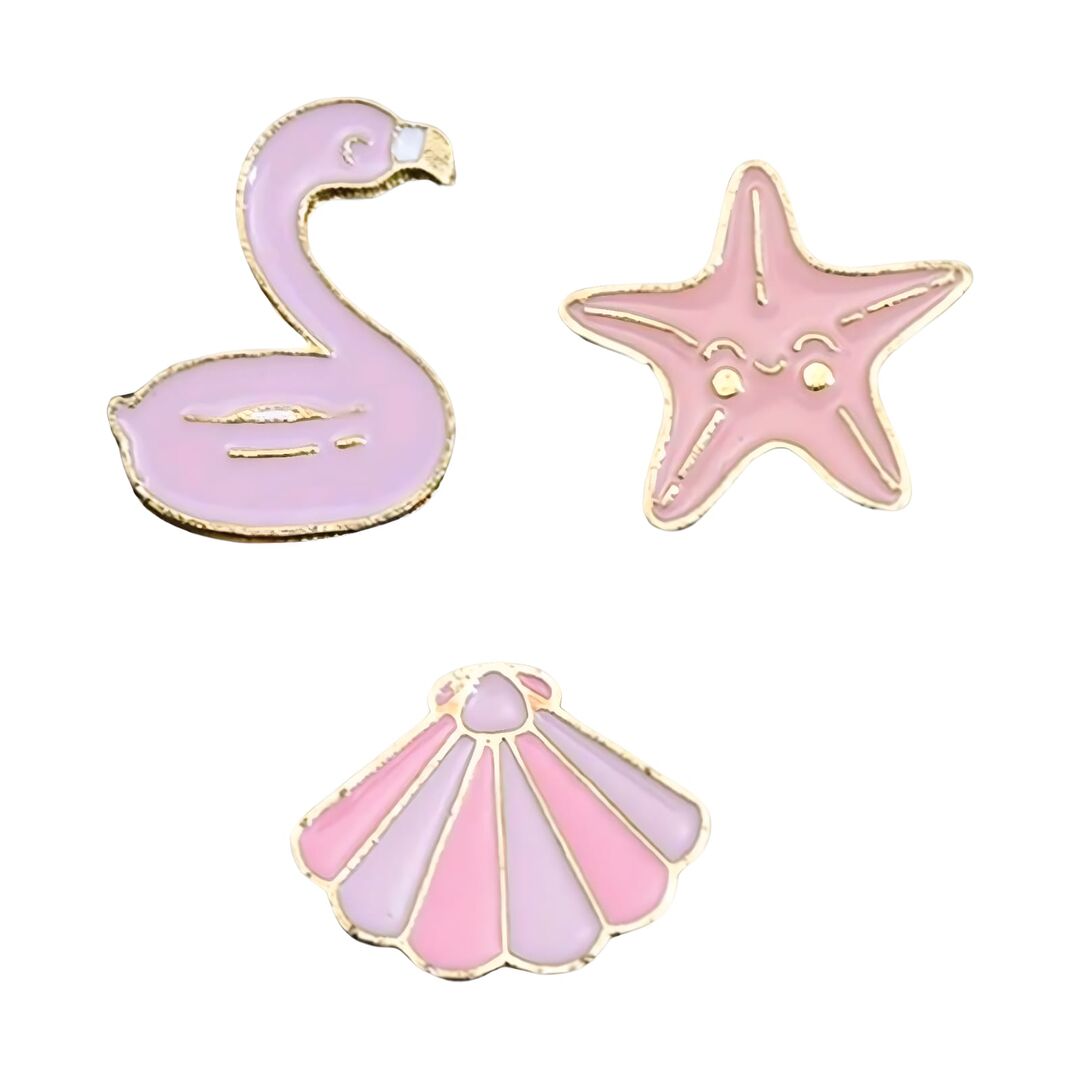 دبابيس- صدف فلامينجو