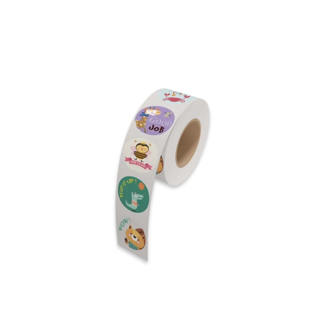 STICKERS ROLL - ANIMAL PATTERN