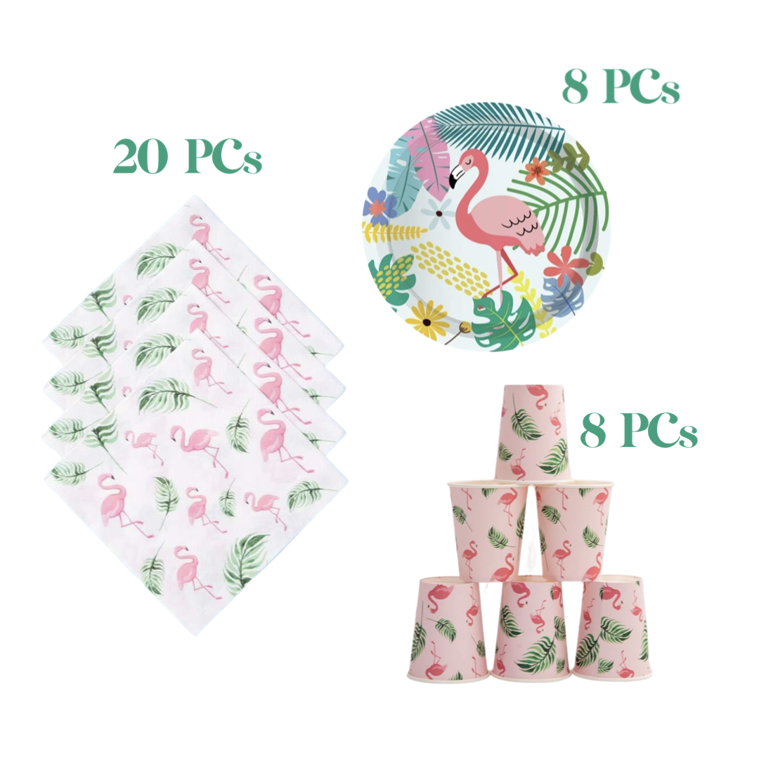 PARTY SET - FLAMINGO