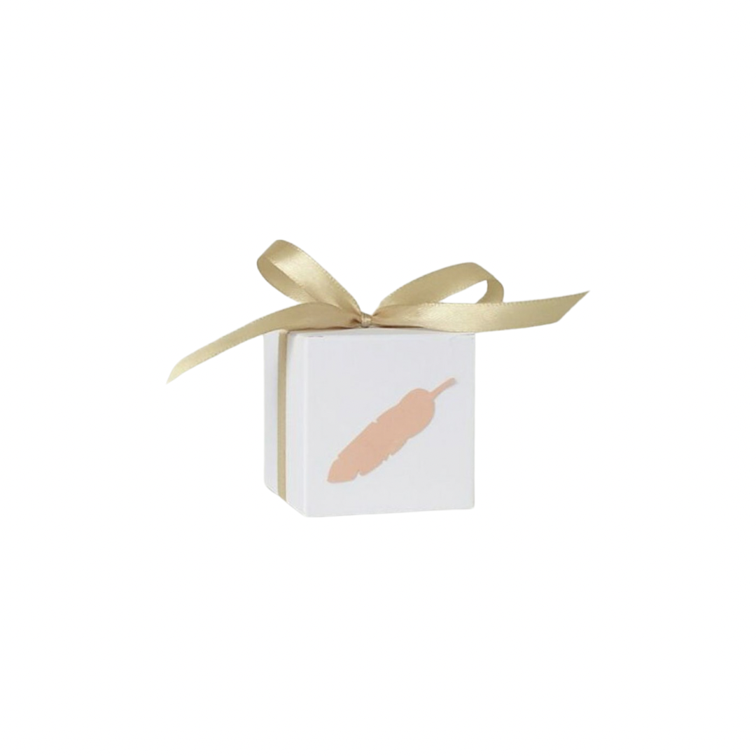 صندوق أبيض - ريشة وردية