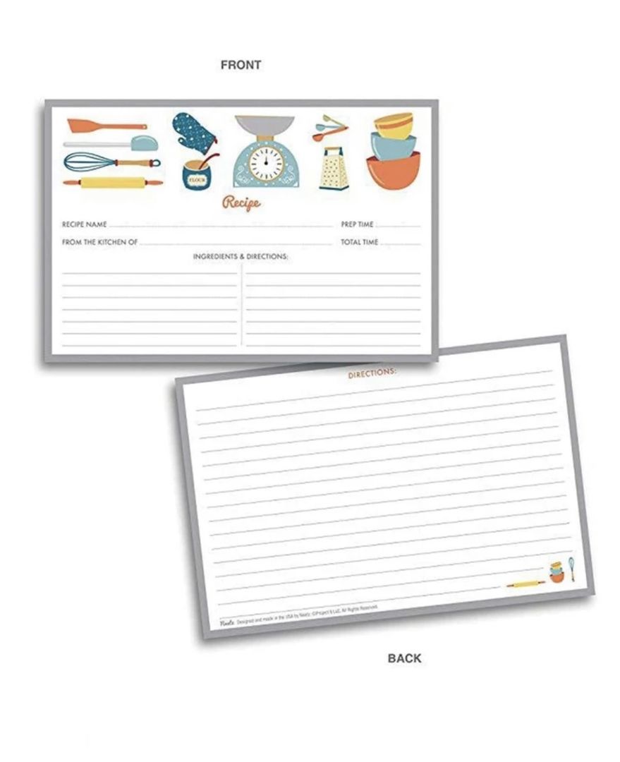 RECIPE CARD