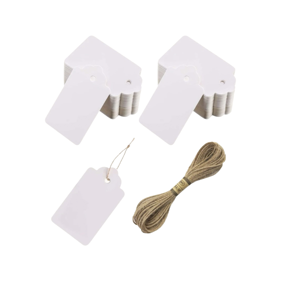 بطاقة ورقية - بيضاء