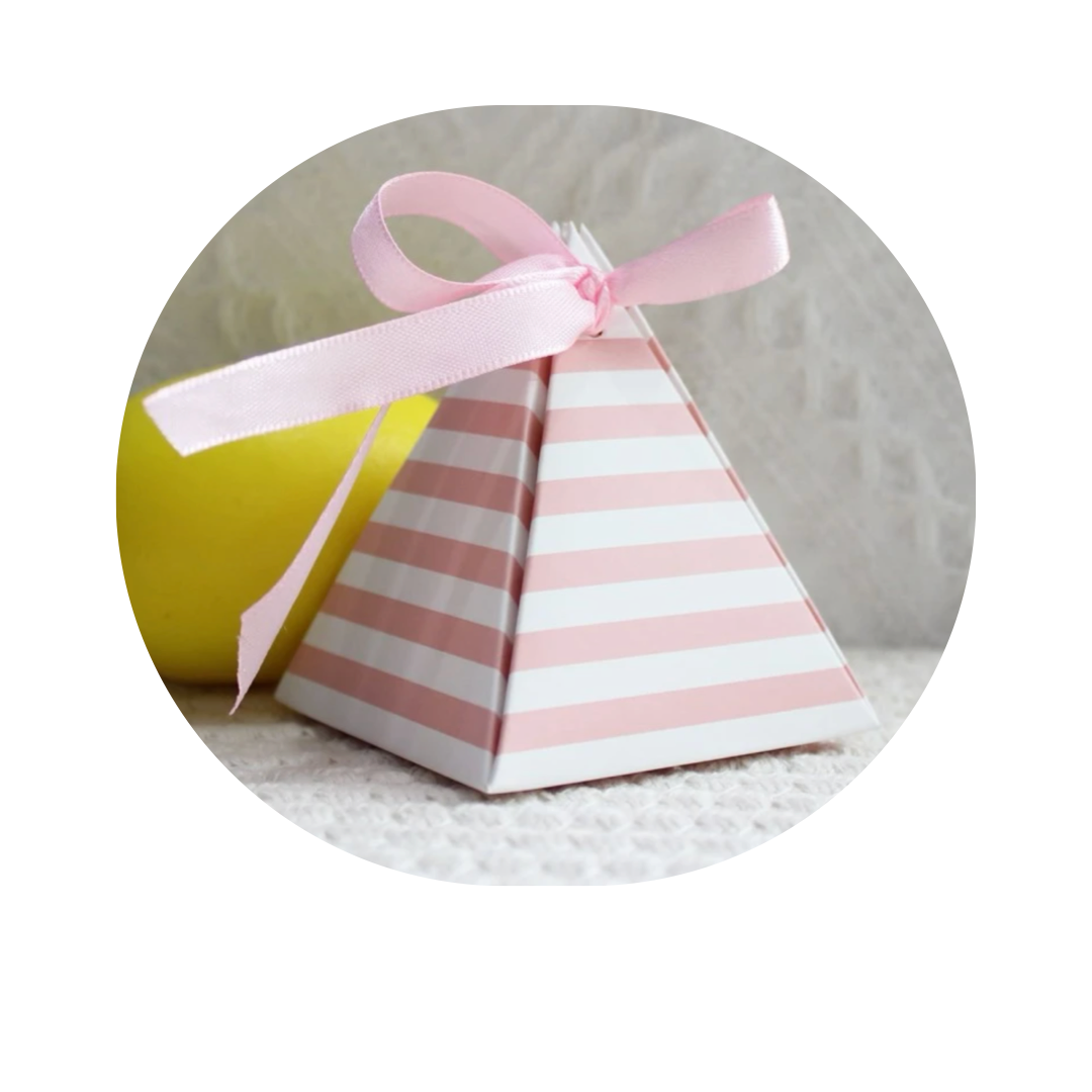 علبة ورق الحلوى - نمط مخطط
