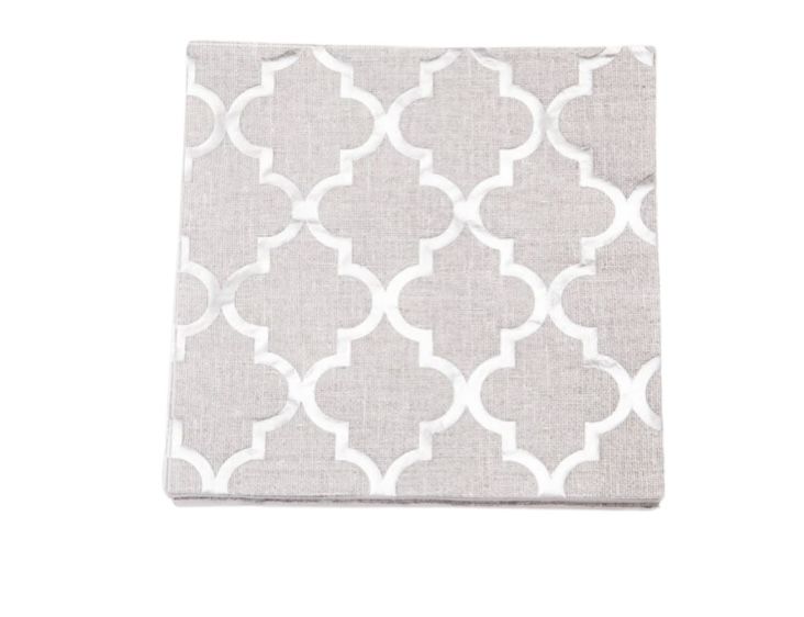 PAPER NAPKIN - SILVER PATTERN