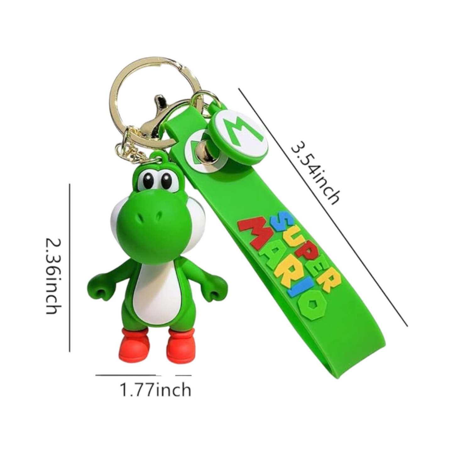 3D SUPER MARIO RUBBER KEYCHAIN