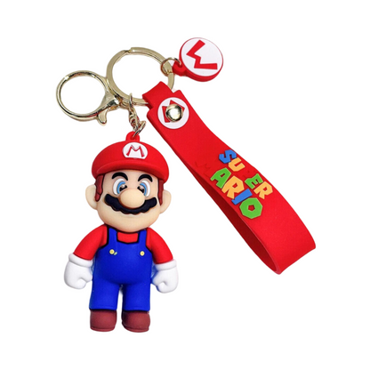 3D SUPER MARIO RUBBER KEYCHAIN