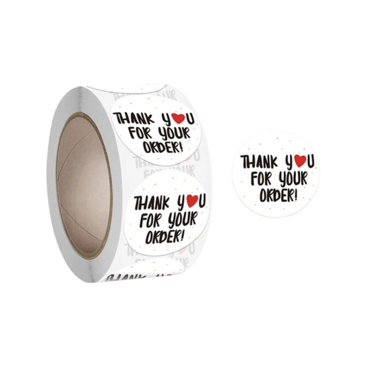 ROLL STICKERS "THANK YOU FOR YOUR ORDER"
