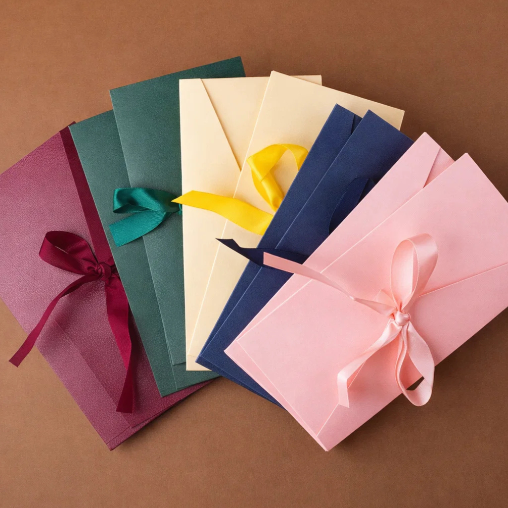 RIBBON PAPER ENVELOPE